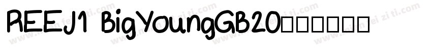 REEJ1 BigYoungGB20字体转换